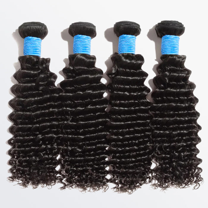 TedHair Deep Curly Brazilian 100% Virgin Hair Bundles 10-30''