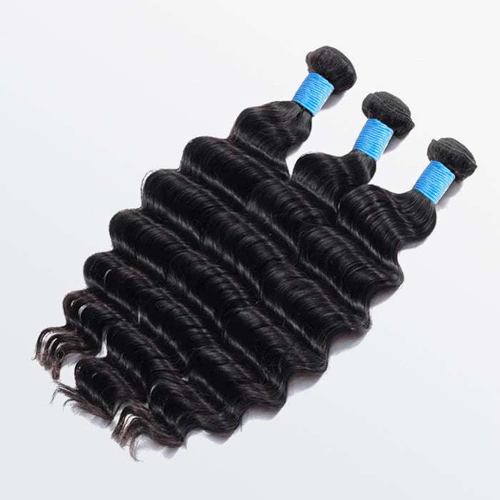 TedHair Loose Deep Brazilian 100% Virgin Hair Bundles 14-26''