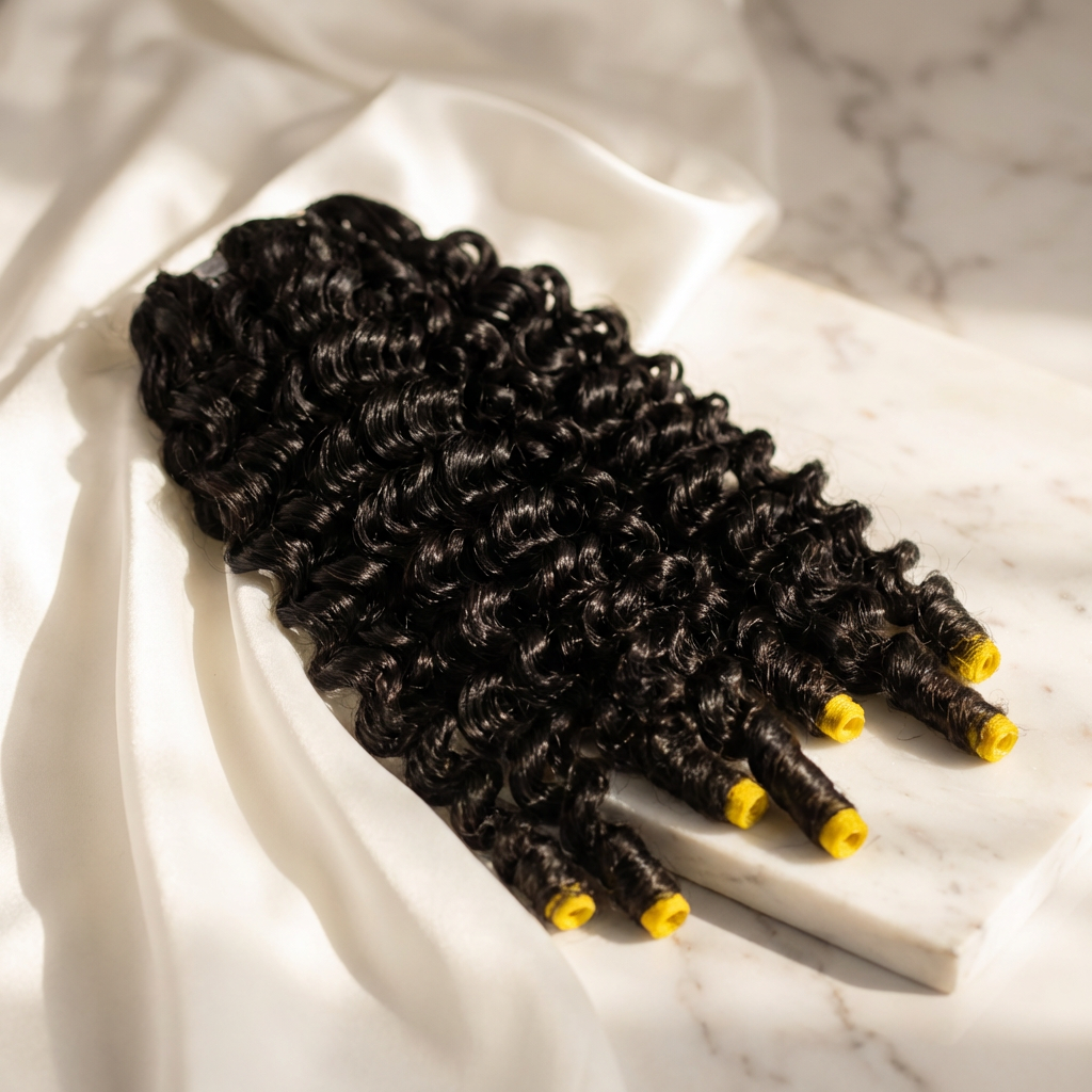 TedHair Miracle Knots Human Feather Crochet Hair Burmese Curly - Pre-Separated Knotless Crochet Braids for Seamless Blending