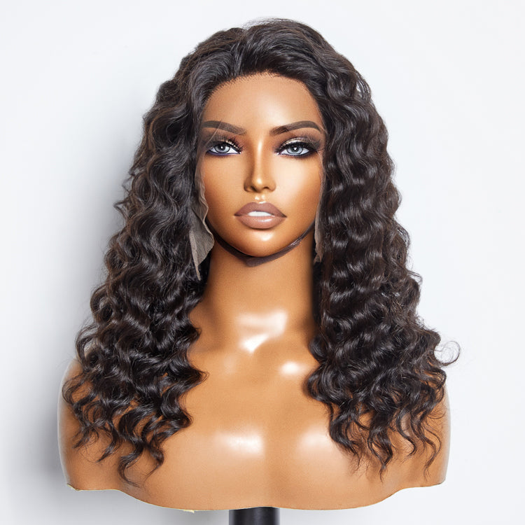 Loose Deep Wave 13x6 Glueless Lace Front Wig 150% Density | 3D Cap Pre-Bleached