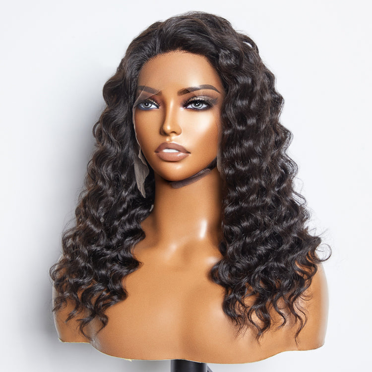 Loose Deep Wave 13x6 Glueless Lace Front Wig 150% Density | 3D Cap Pre-Bleached