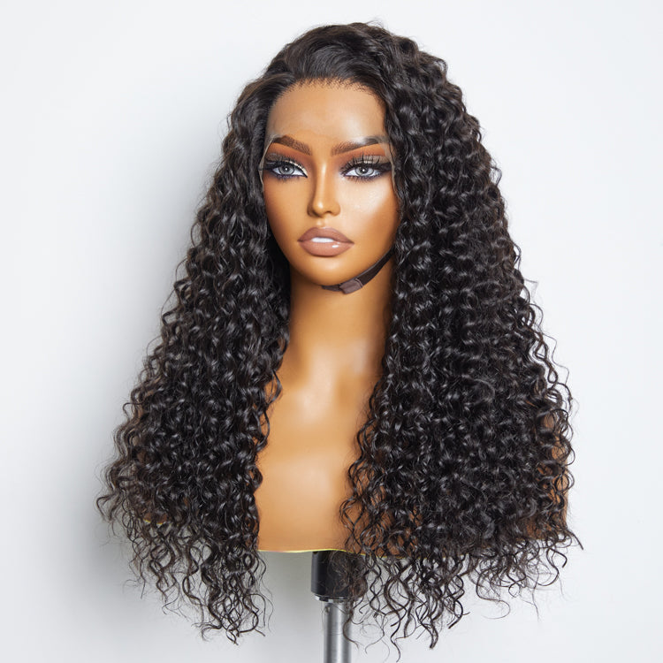 TedHair 150% Density 13x6 PartingMax Glueless Lace Wig 3D Cap Pre-bleached Lace Front Wig Water Wave