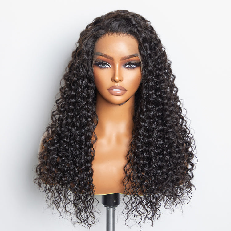 TedHair 150% Density 13x6 PartingMax Glueless Lace Wig 3D Cap Pre-bleached Lace Front Wig Water Wave