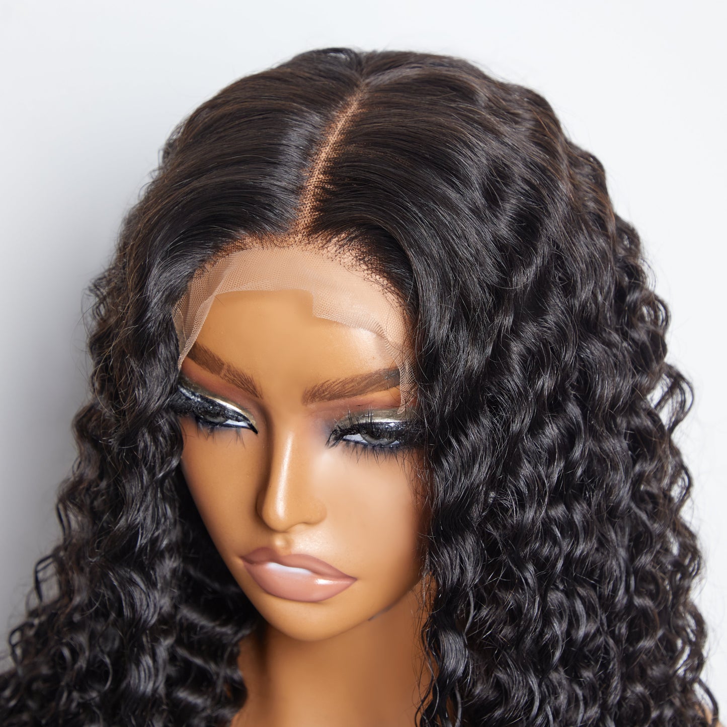 TedHair 180% Density 5x5 Glueless Lace Closure Wig Deep Wave