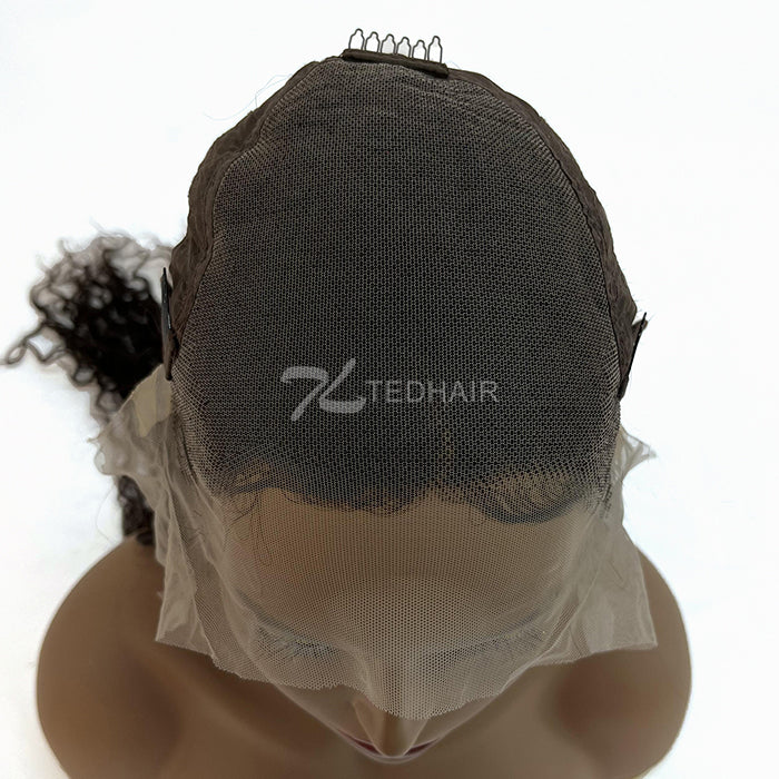 TedHair 150% Density 13x6 PartingMax Glueless Lace Wig 3D Cap Pre-bleached Lace Front Wig Water Wave