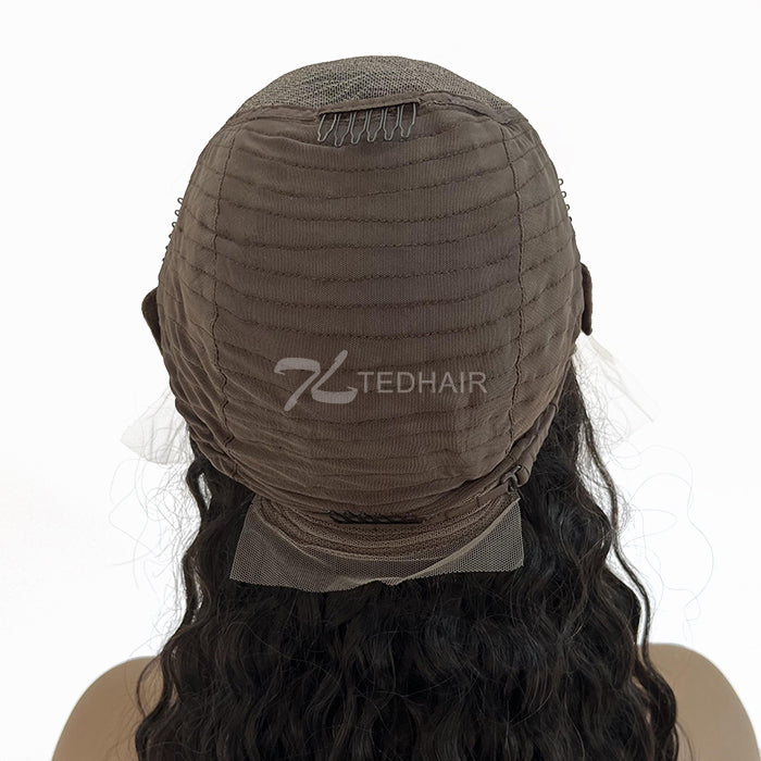 Water Wave 13x6 Glueless Lace Front Wig 150% Density | PartingMax 3D Cap Pre-Bleached
