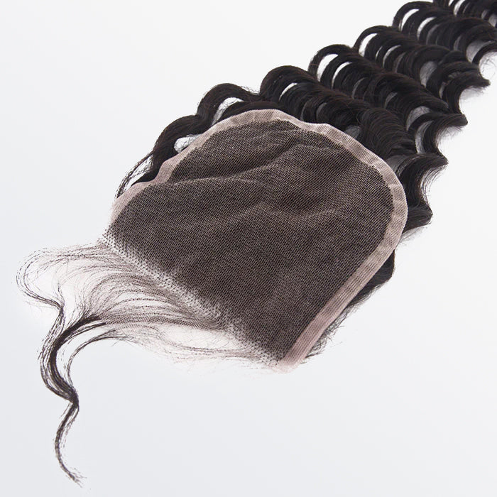 TedHair 4x4 Free Parted Lace Closure Deep Wave