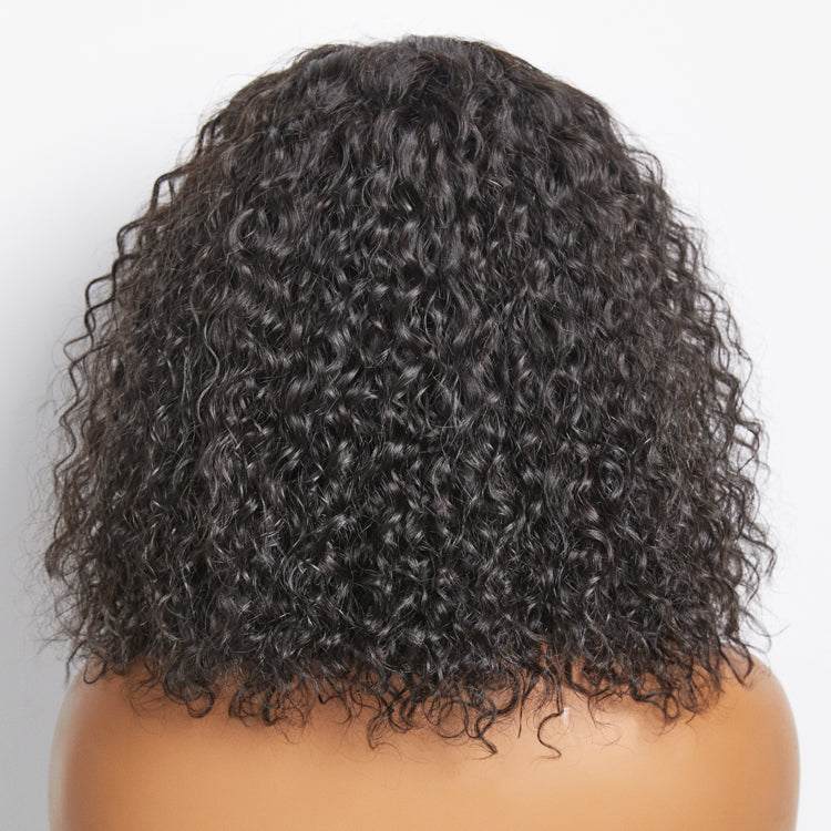 Water Wave 5x5 Glueless Lace Closure Bob Wig 150% Density | 100% Human Hair