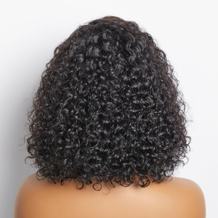 TedHair 150% Density 13x4 Pre-Plucked Lace Frontal Bob Wig Curly