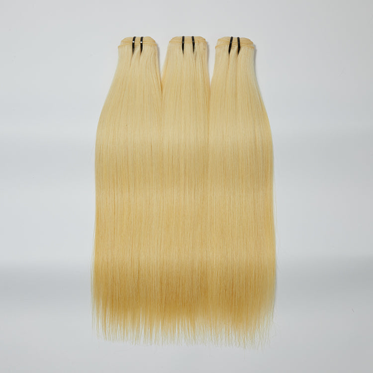 TedHair 12A Premium Raw Indian Hair #613 Lightest Blonde Straight 12-30''