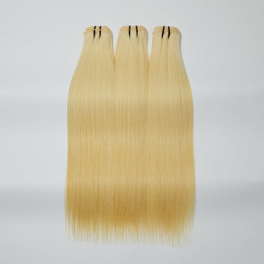 TedHair 12A Premium Raw Indian Hair #613 Lightest Blonde Straight 12-30''