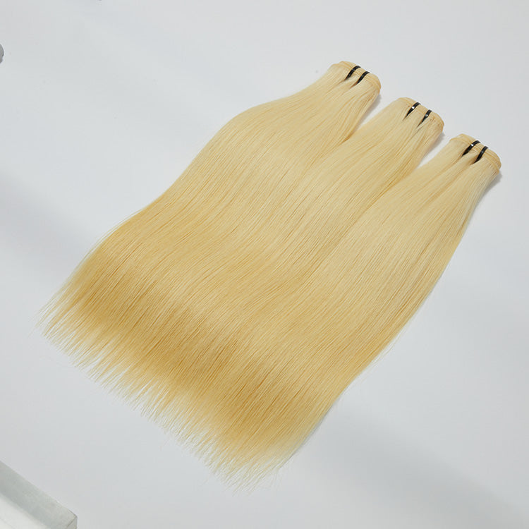 TedHair 12A Premium Raw Indian Hair #613 Lightest Blonde Straight 12-30''