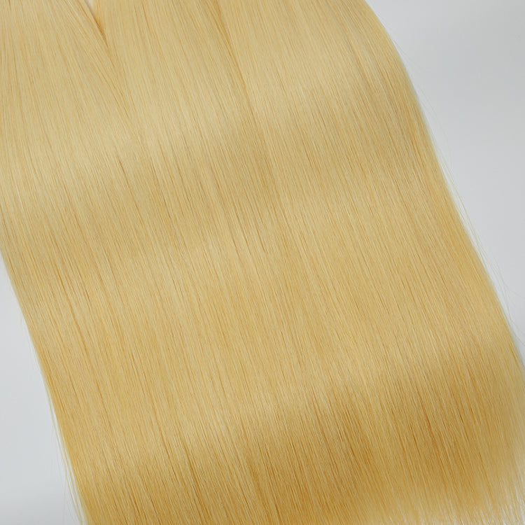 TedHair 12A Premium Raw Indian Hair #613 Lightest Blonde Straight 12-30''