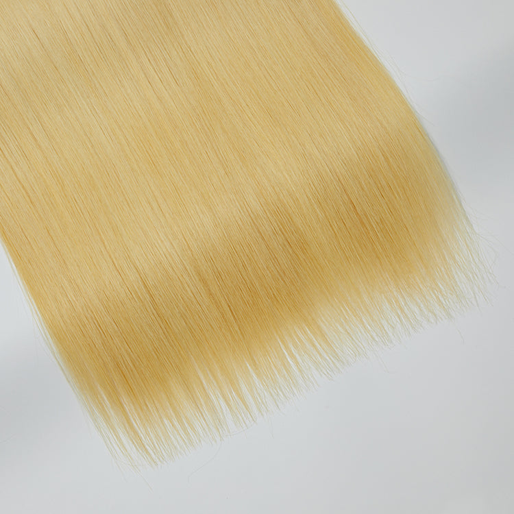 TedHair 12A Premium Raw Indian Hair #613 Lightest Blonde Straight 12-30''
