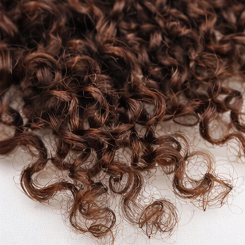 Miracle Knots Human Feather Crochet Hair Burmese Curly with No Spiral Ends - Pre-Separated Knotless Crochet Braids for Seamless Blending