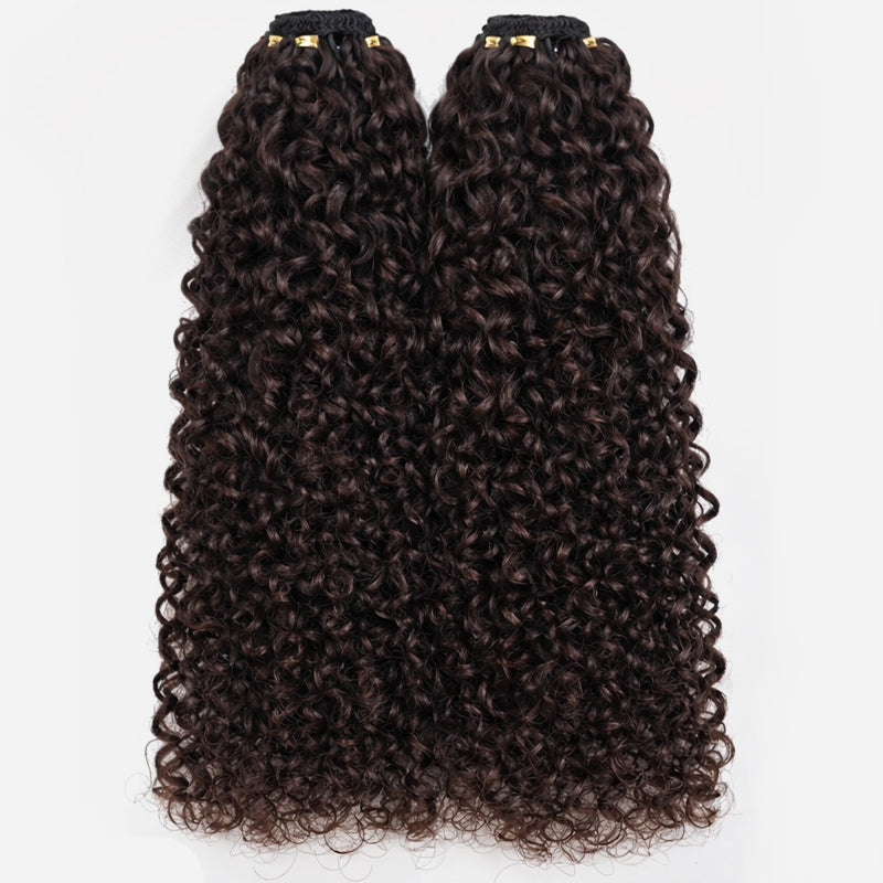 Miracle Knots Human Feather Crochet Hair Burmese Curly with No Spiral Ends - Pre-Separated Knotless Crochet Braids for Seamless Blending