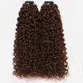 Miracle Knots Human Feather Crochet Hair Burmese Curly with No Spiral Ends - Pre-Separated Knotless Crochet Braids for Seamless Blending