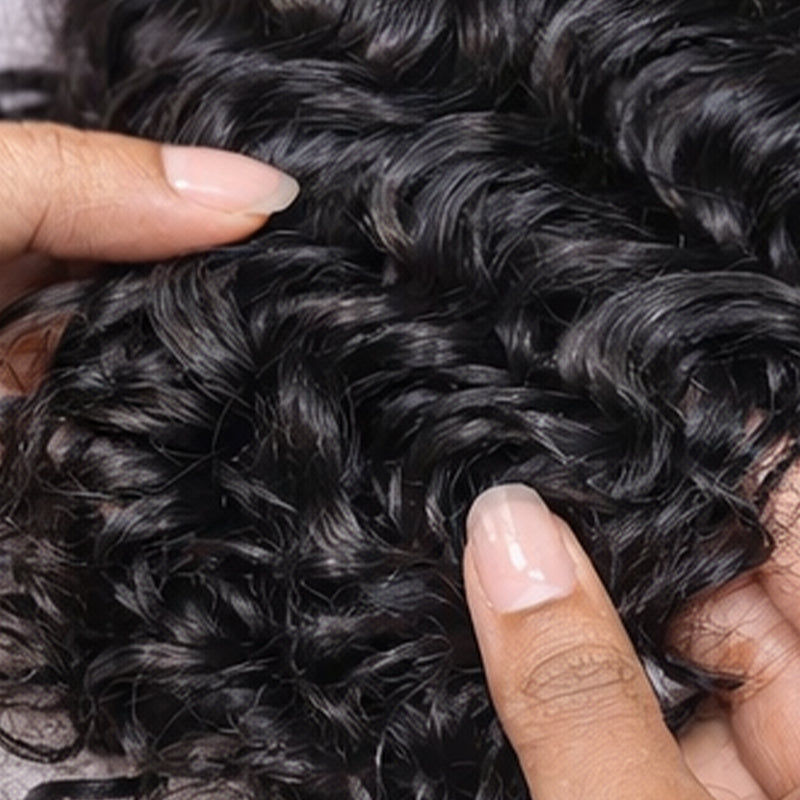 TedHair Miracle Knots Human Feather Crochet Hair Deep Wave with No Spiral Ends - Pre-Separated Knotless Crochet Braids for Seamless Blending