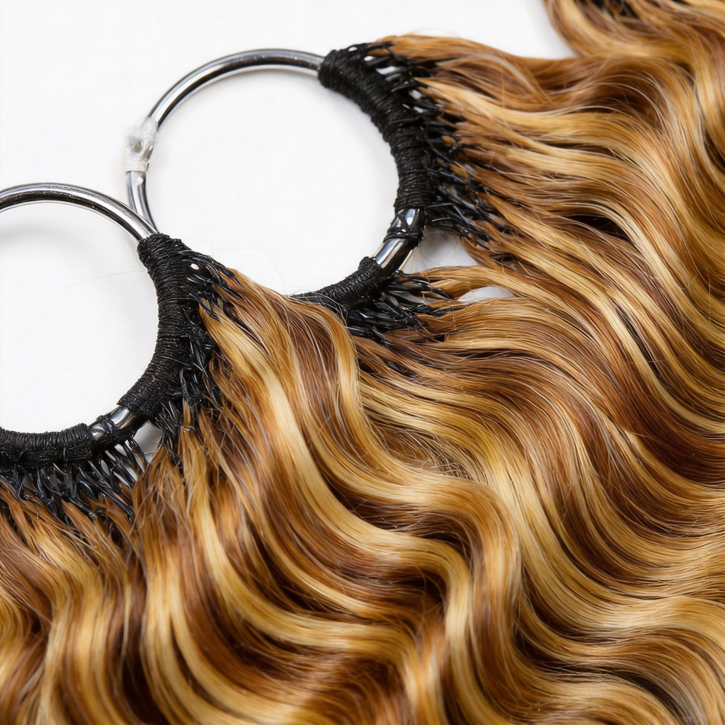 Miracle Knots Human Feather Crochet Hair Deep Wave with No Spiral Ends - Pre-Separated Knotless Crochet Braids for Seamless Blending #P4/27/613