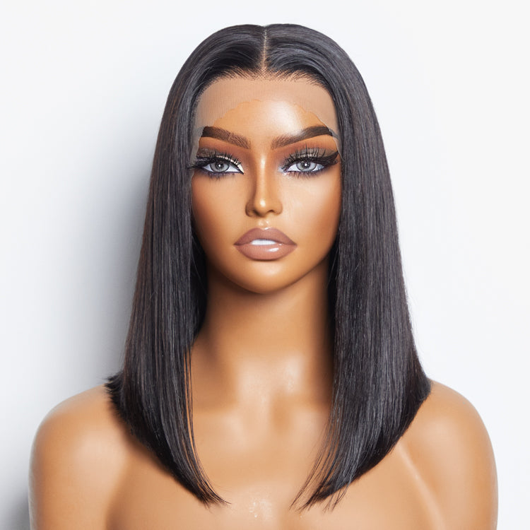 TedHair 150% Density 13x4 Pre-Plucked Lace Frontal Bob Wig Straight