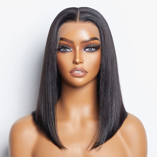TedHair 150% Density 13x4 Pre-Plucked Lace Frontal Bob Wig Straight
