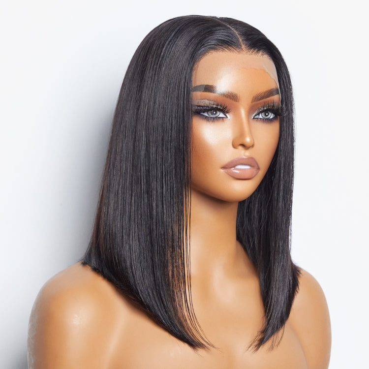 Straight 13x4 Lace Front Bob Wig 150% Density | Pre-Plucked 100% Human Hair