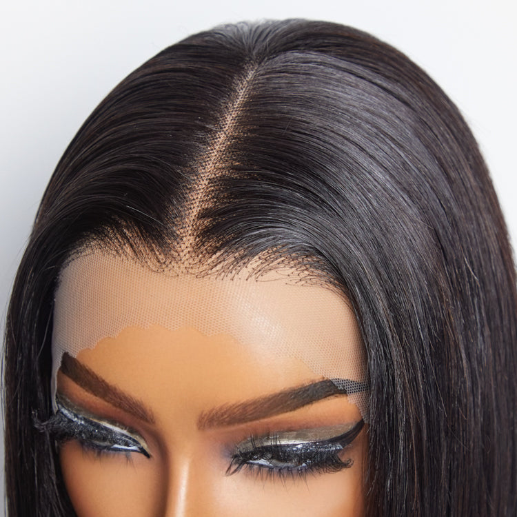TedHair 150% Density 13x4 Pre-Plucked Lace Frontal Bob Wig Straight