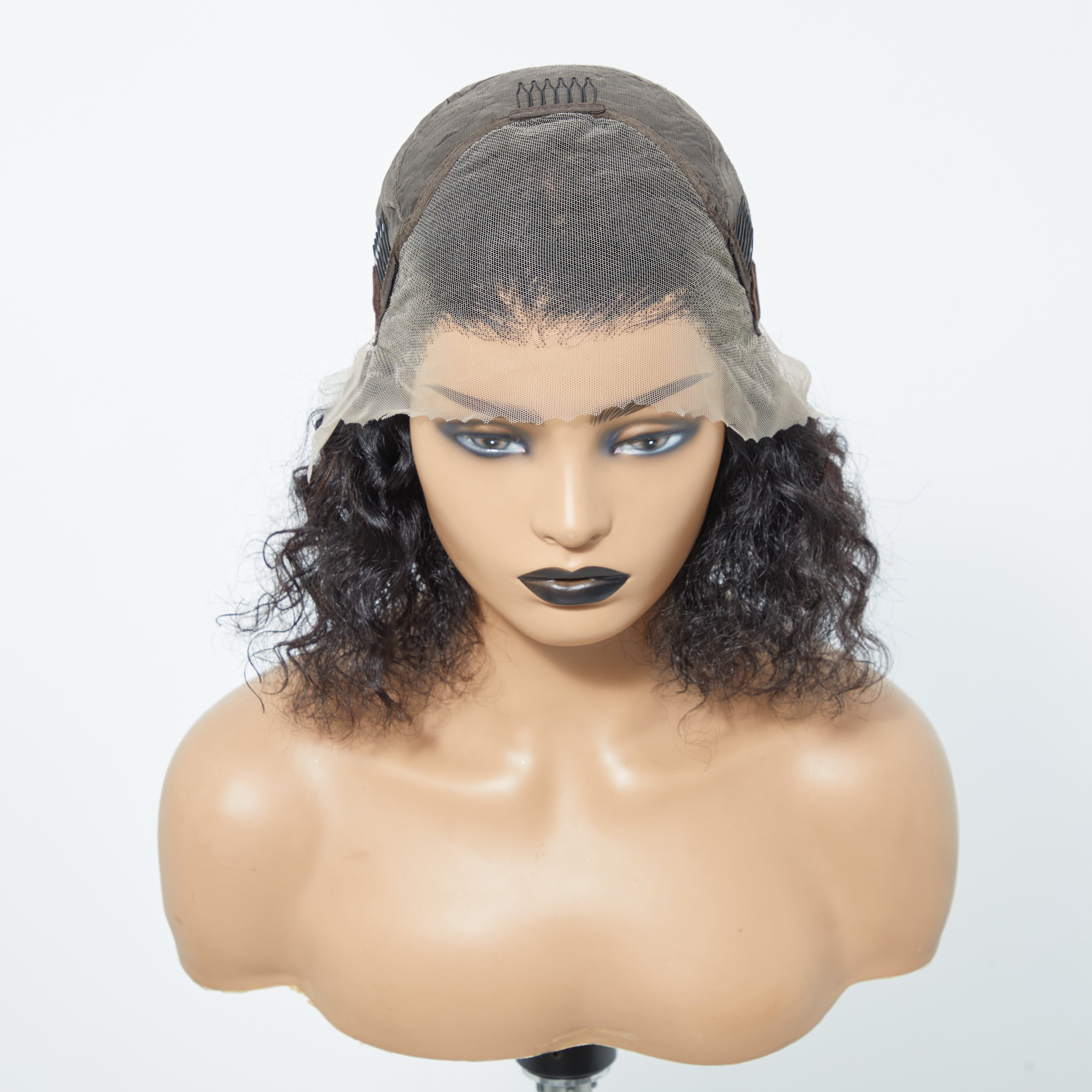Water Wave 13x4 Lace Front Bob Wig 150% Density | Pre-Plucked 100% Human Hair
