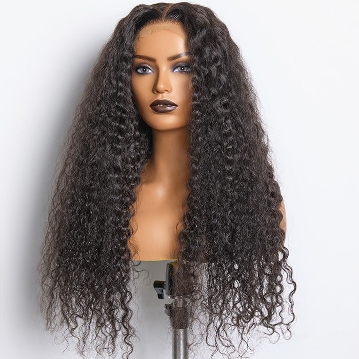 TedHair 180% Density Brazilian Virgin Hair 5x5 Lace Closure Wig Water Wavy