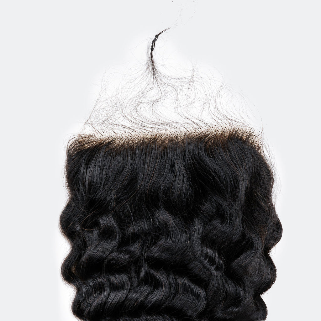 5x5 HD Lace Free Parted Closure Deep Wave