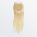 #613 Blonde Straight 4x4 Lace Closure 12–20 Inch | 12A Grade Free Part