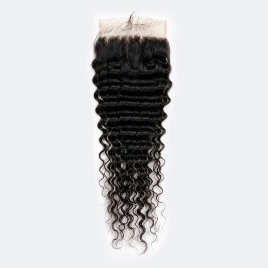 TedHair 5x5 HD Lace Free Parted Closure Deep Wave