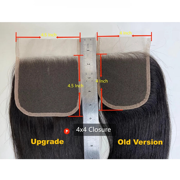 TedHair 4.5x 4.5 Upgrade Free Parted Lace Closure Body Wave