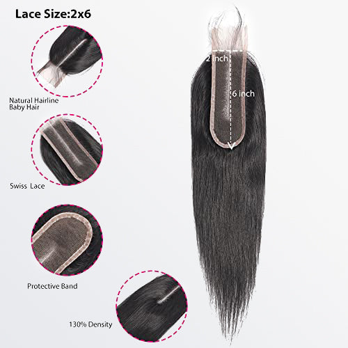 TedHair 2x6 Upgrade HD Lace Closure Straight
