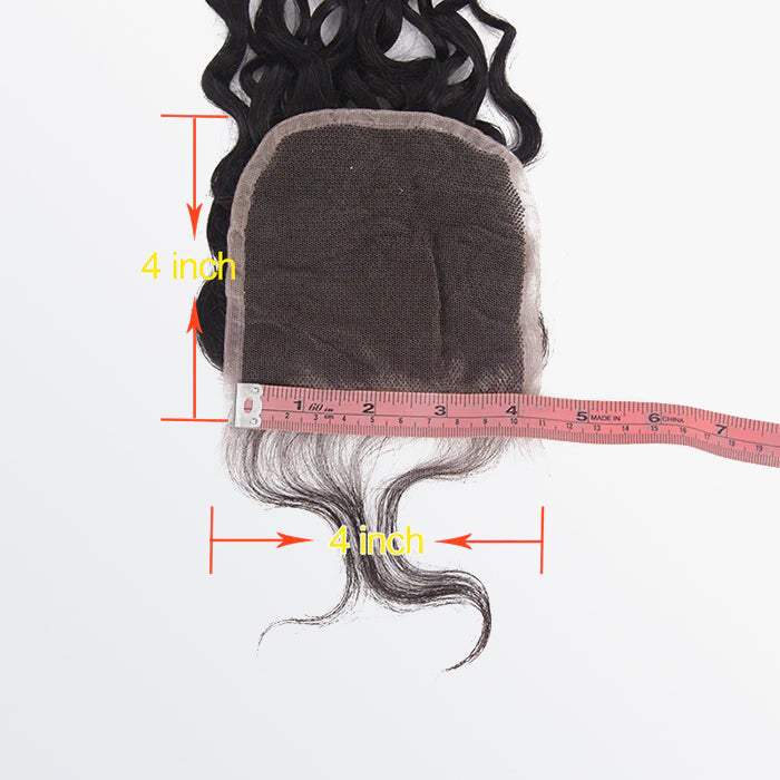 TedHair 4x4 Free Parted Lace Closure Water Wave
