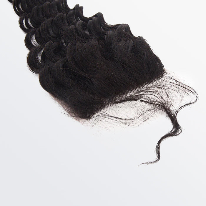 4x4 Free Parted Lace Closure Deep Wave