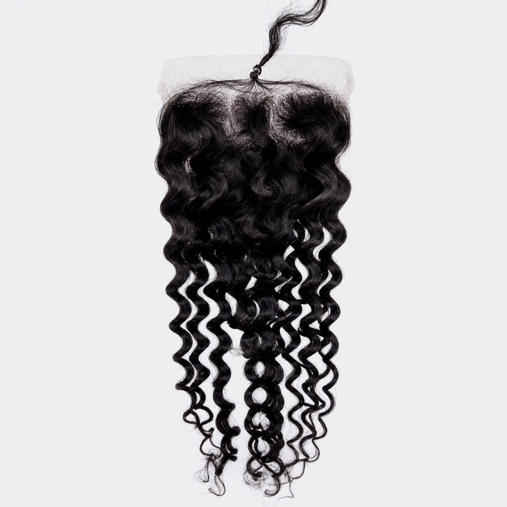 4x4 Free Parted Lace Closure Water Wave
