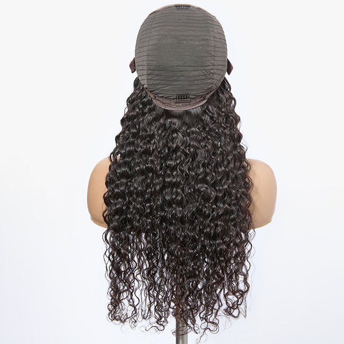 TedHair 180% Density Brazilian Virgin Hair 5x5 Lace Closure Wig Water Wavy
