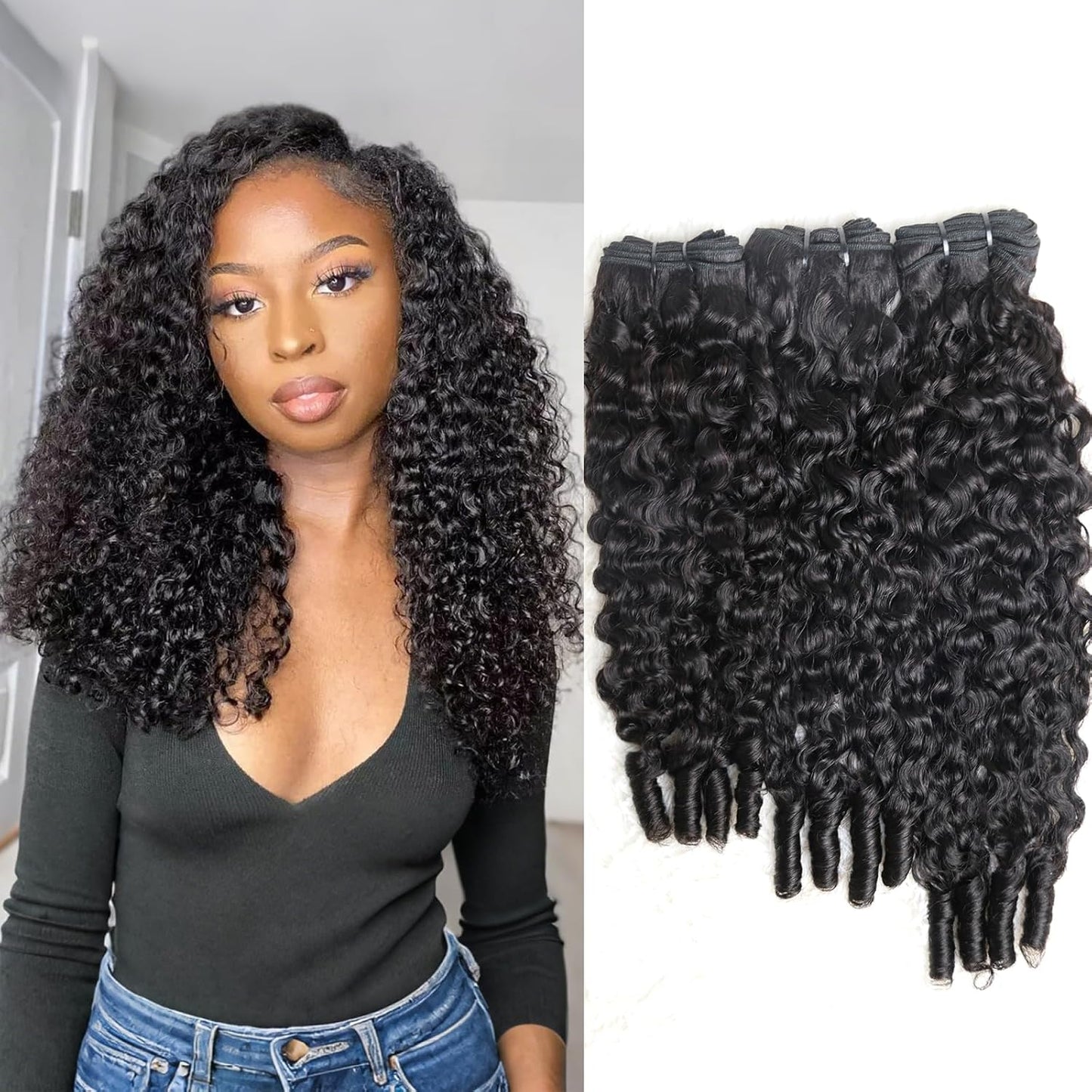 TedHair Burmese Curly Brazilian 100% Virgin Hair Bundles 14-28''