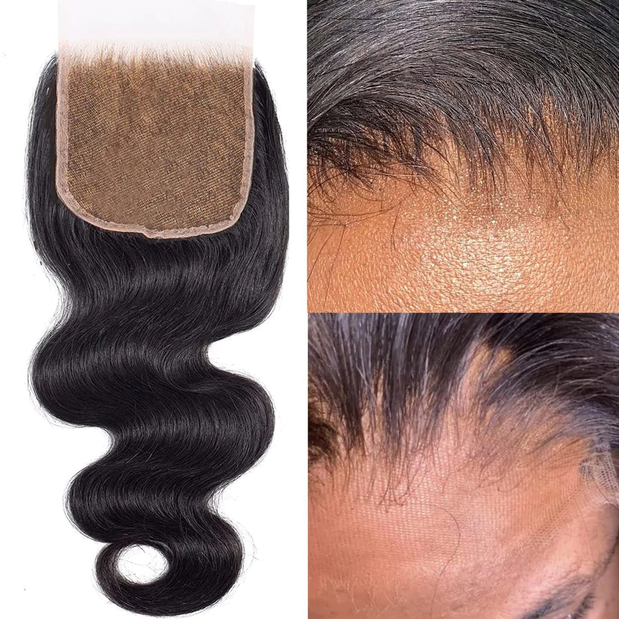 TedHair 4.5x 4.5 Upgrade Free Parted Lace Closure Straight