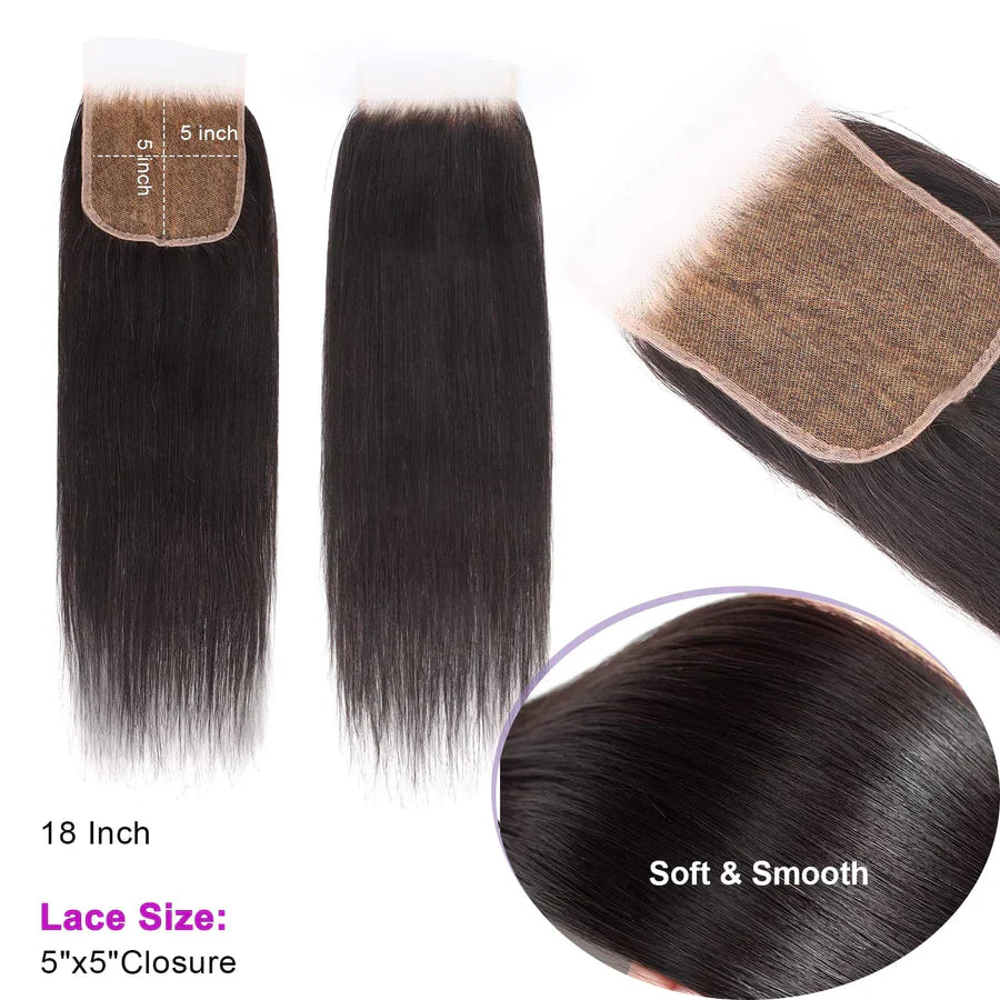 TedHair 5x5 HD Lace Free Parted Closure Body Wave