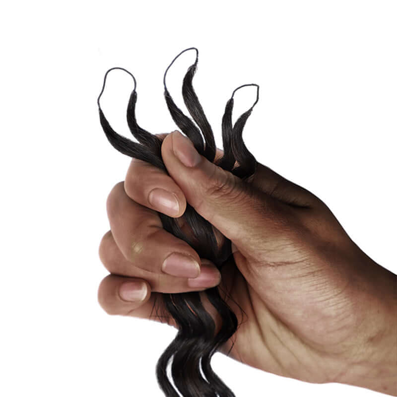 TedHair Miracle Knots Human Feather Crochet Hair Burmese Curly with Spiral Curls #T1B/P4/27